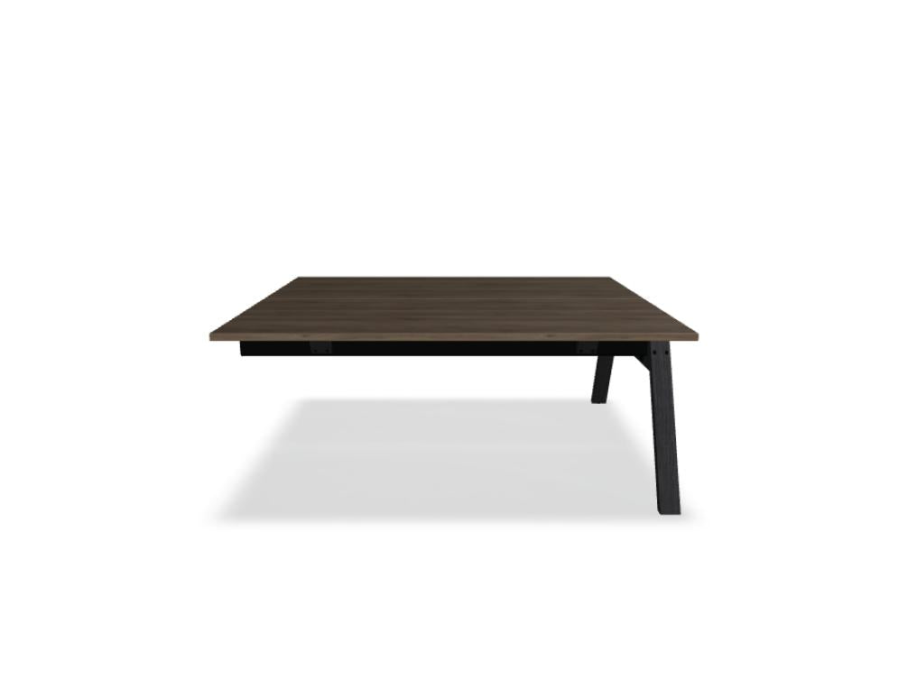 Viga V218LM - Doppelschreibtisch in Dunkle Walnuss präsentiert im Onlineshop von KAQTU Design AG. Schreibtisch ist von Mdd