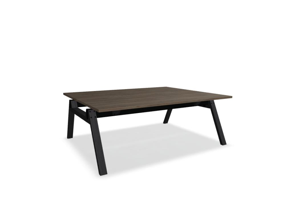 Viga V220M - Doppelschreibtisch in Dunkle Walnuss präsentiert im Onlineshop von KAQTU Design AG. Schreibtisch ist von Mdd