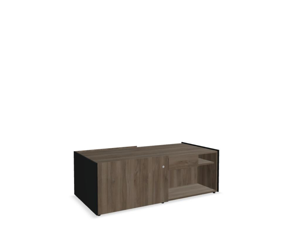 Viga V36M - Managerschrank in Dunkle Walnuss präsentiert im Onlineshop von KAQTU Design AG. Büroschrank ist von Mdd