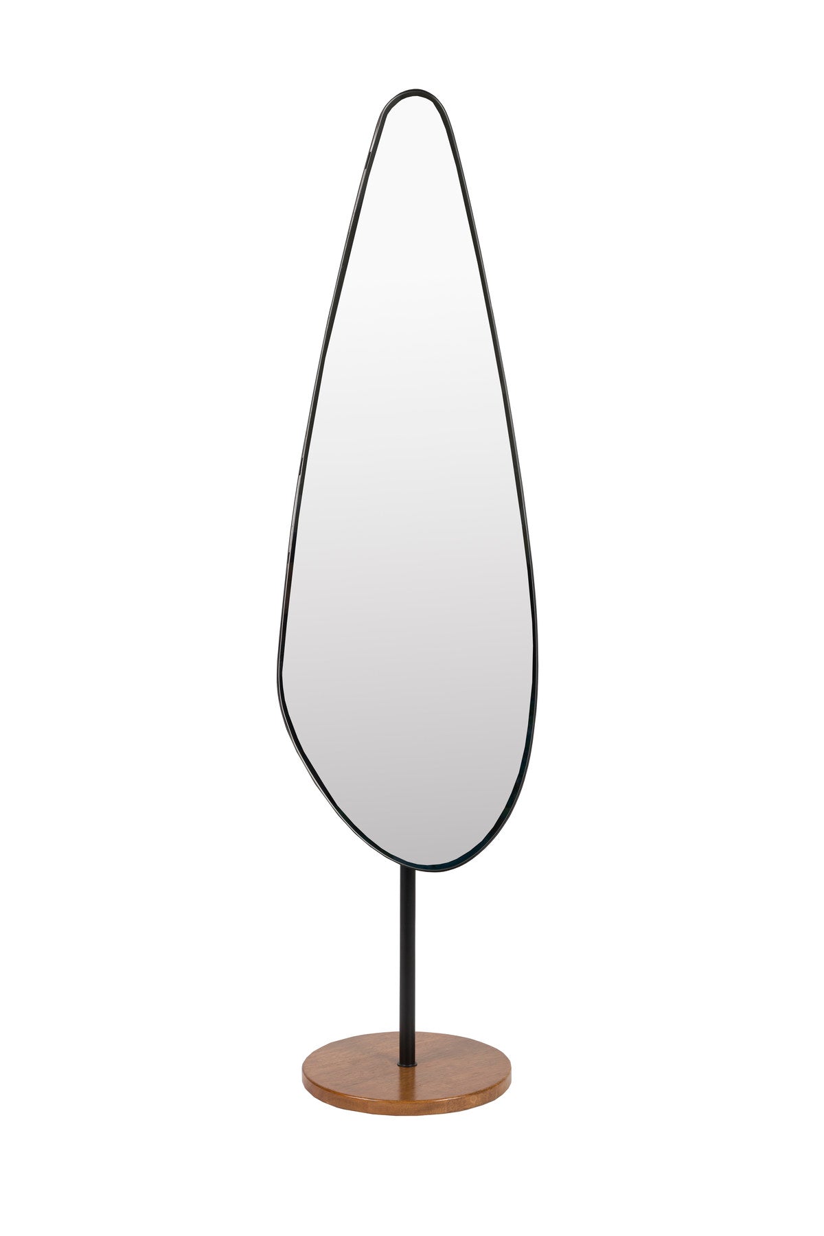 Dropz Mirror in Schwarz präsentiert im Onlineshop von KAQTU Design AG. Standspiegel ist von White Label Living