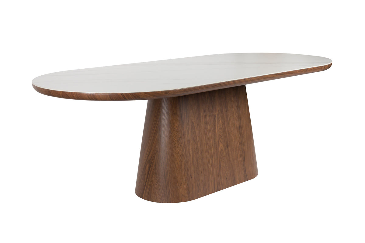 Almira Esstisch Oval in Braun präsentiert im Onlineshop von KAQTU Design AG. Esstisch ist von White Label Living