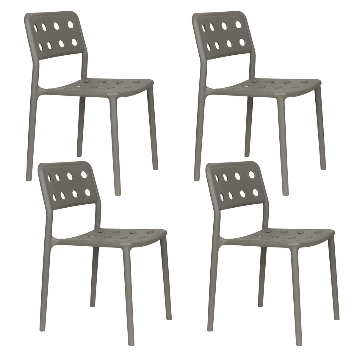 Gartenstuhl Serra Grey in Grau präsentiert im Onlineshop von KAQTU Design AG. Gartenstuhl ist von White Label Living
