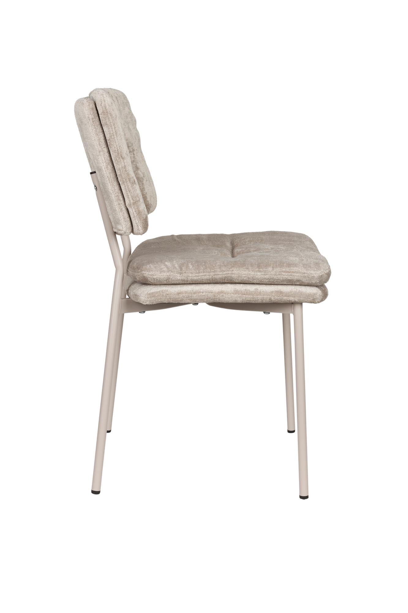 Eleganter Stuhl Franck von White Label Living, modernes Design, robust und bequem, perfekt für Esszimmer oder Arbeitsbereich.