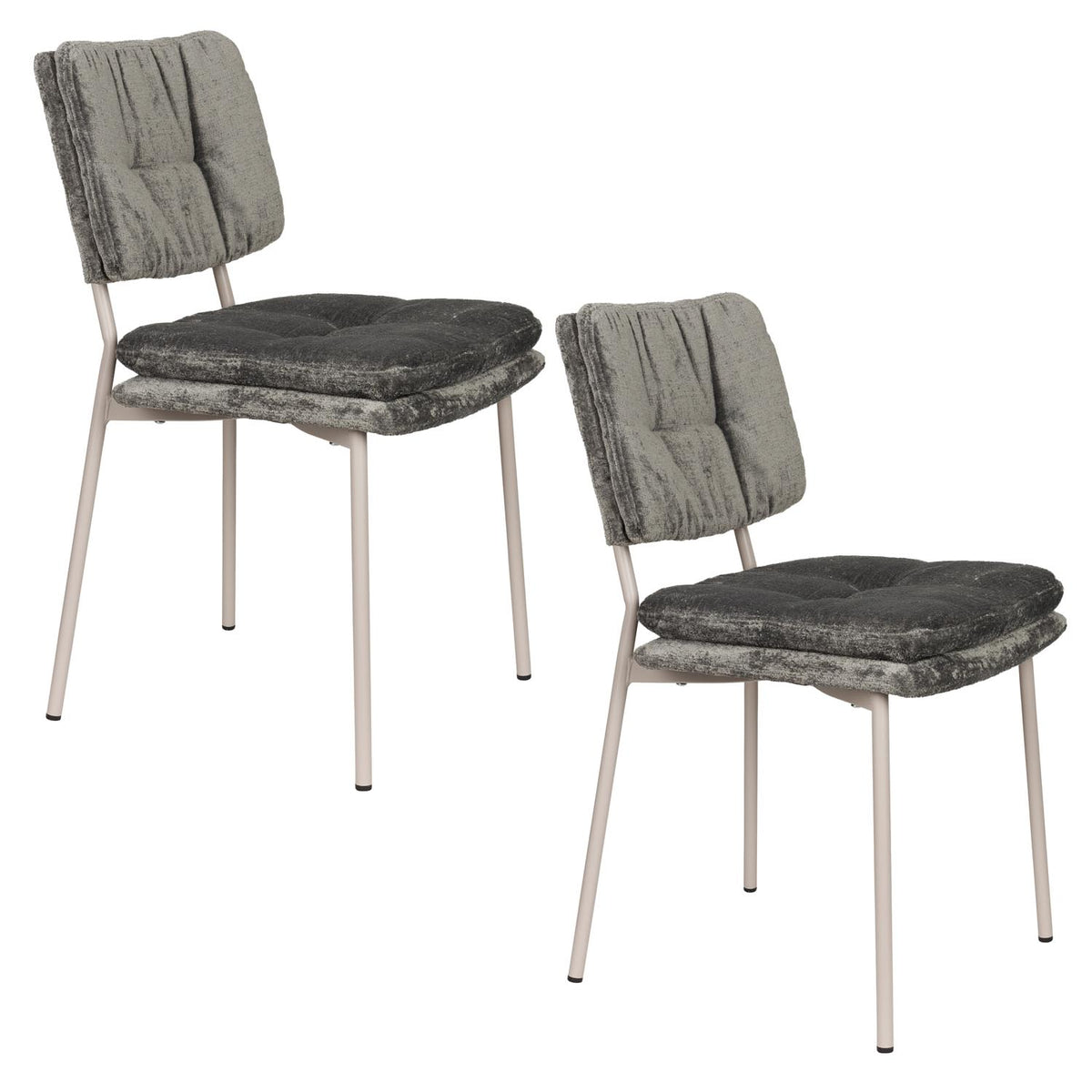 Stuhl Franck in Grau präsentiert im Onlineshop von KAQTU Design AG. Stuhl ist von White Label Living