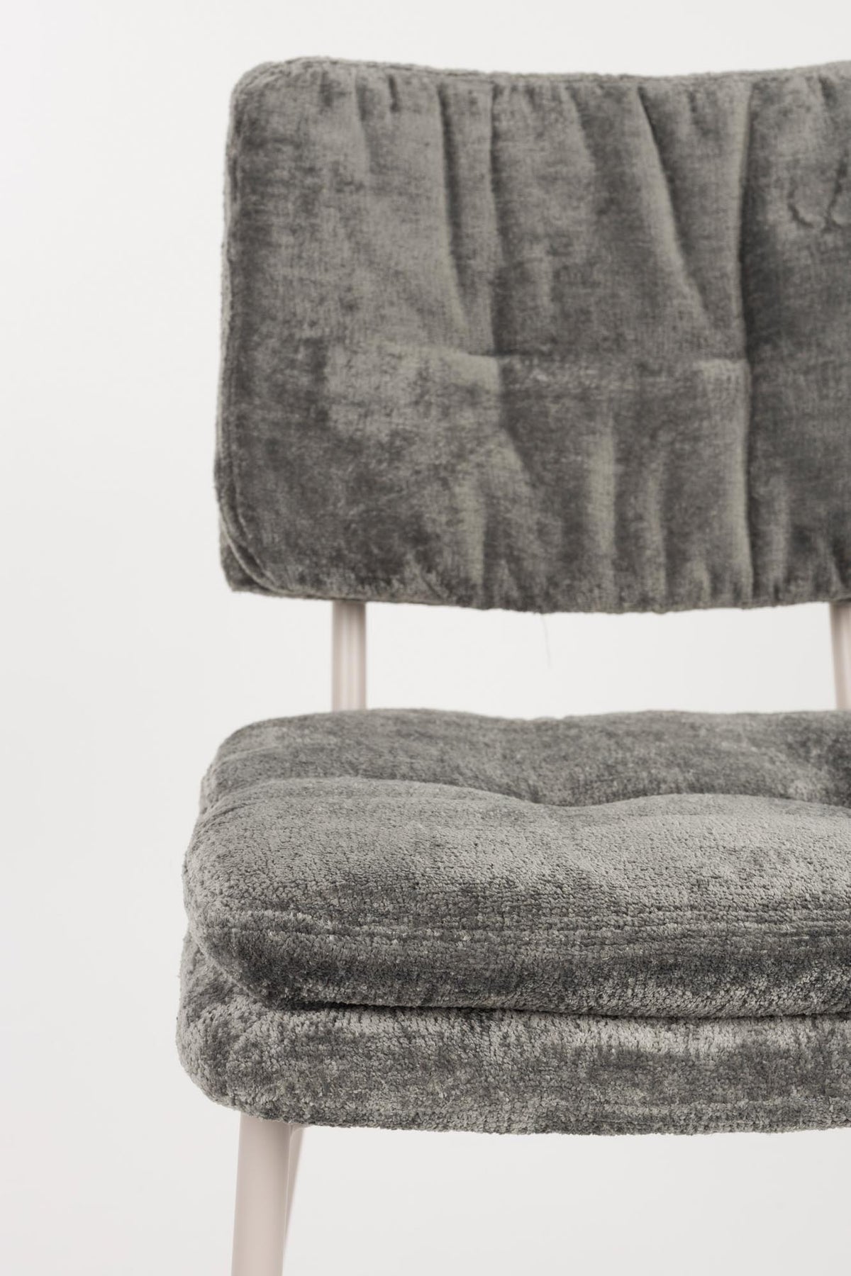 Stuhl Franck in Grau präsentiert im Onlineshop von KAQTU Design AG. Stuhl ist von White Label Living