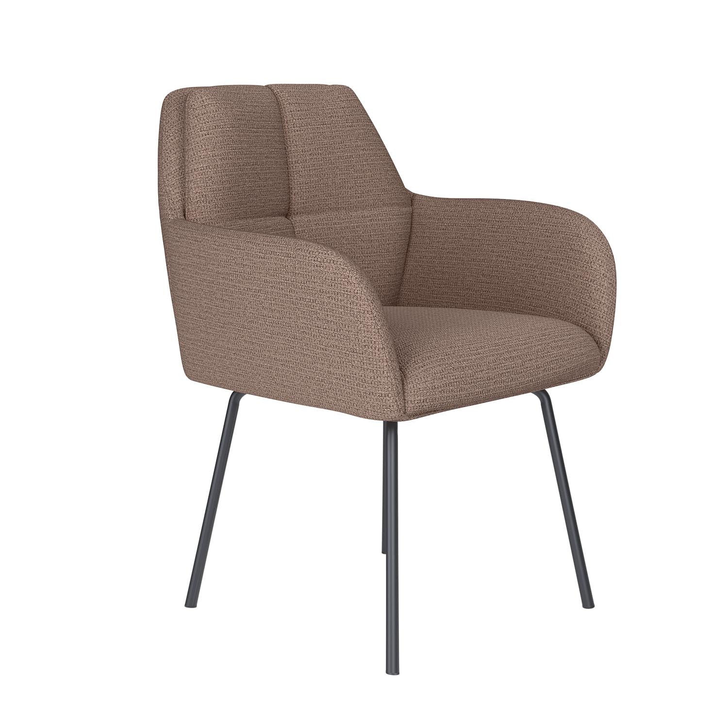 Stuhl Pete 4 Metal Legs in Taupe präsentiert im Onlineshop von KAQTU Design AG. Stuhl ist von White Label Living