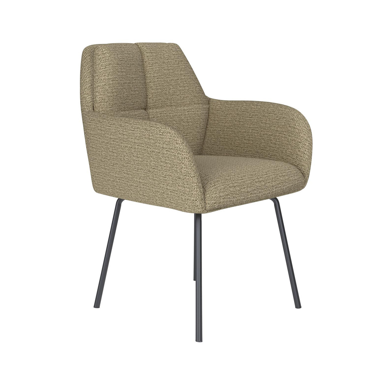 Stuhl Pete 4 Metal Legs in Grün präsentiert im Onlineshop von KAQTU Design AG. Stuhl ist von White Label Living