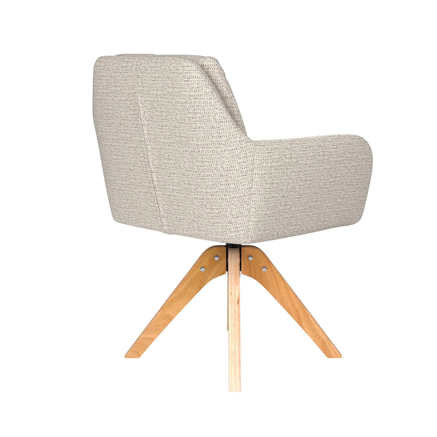 Entdecken Sie den eleganten Stuhl Pete Wooden Swivel von White Label Living – stilvolles Design und optimaler Komfort für Ihr Zuhause.