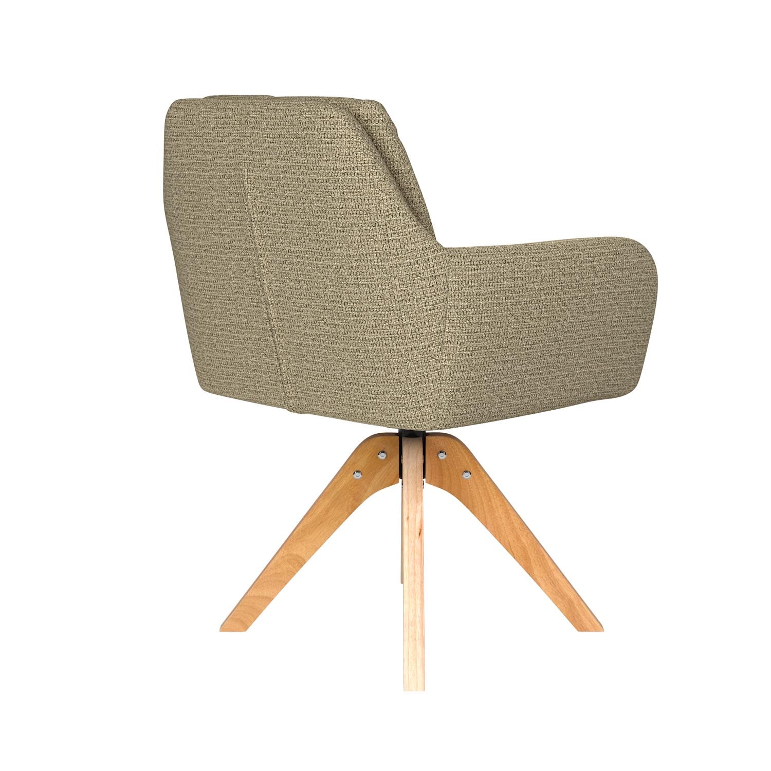 Entdecken Sie den eleganten Stuhl Pete Wooden Swivel von White Label Living – stilvolles Design und optimaler Komfort für Ihr Zuhause.