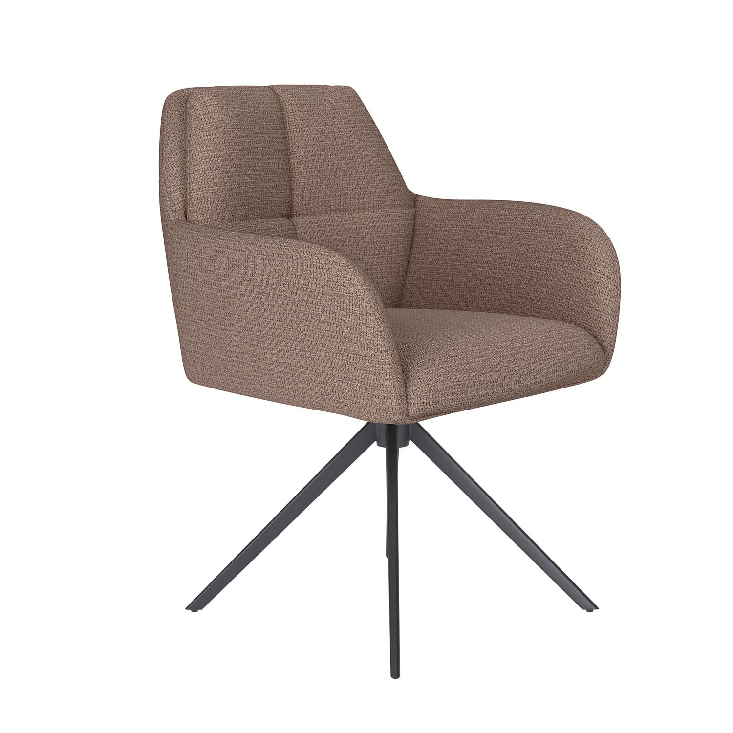 Stuhl Pete Metal Swivel in Taupe präsentiert im Onlineshop von KAQTU Design AG. Stuhl ist von White Label Living