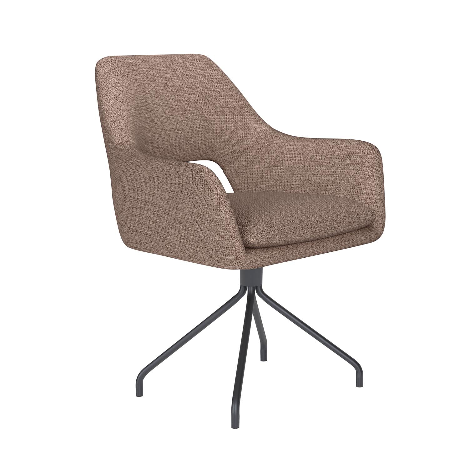 Stuhl Mos Spider Swivel in Taupe präsentiert im Onlineshop von KAQTU Design AG. Stuhl ist von White Label Living
