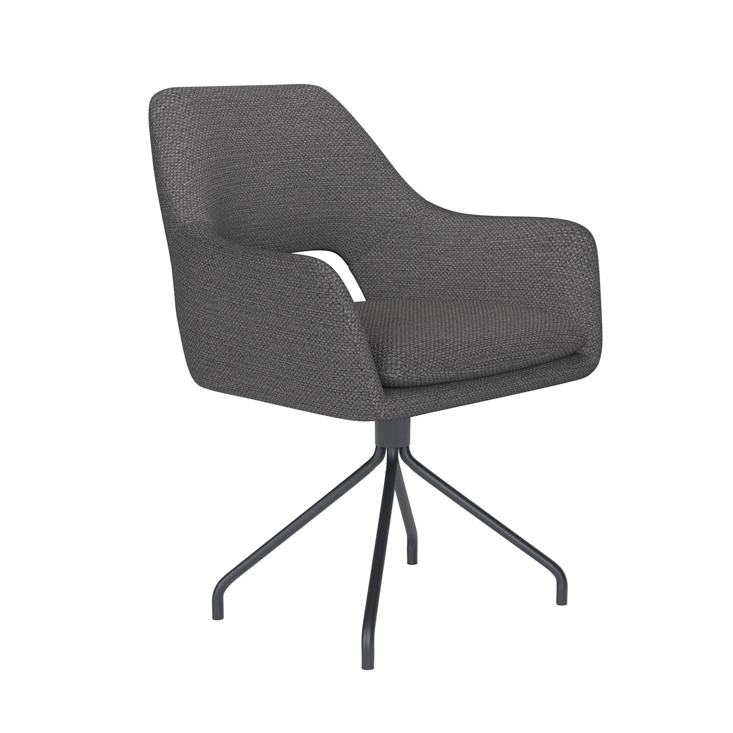 Stuhl Mos Spider Swivel in Grau präsentiert im Onlineshop von KAQTU Design AG. Stuhl ist von White Label Living