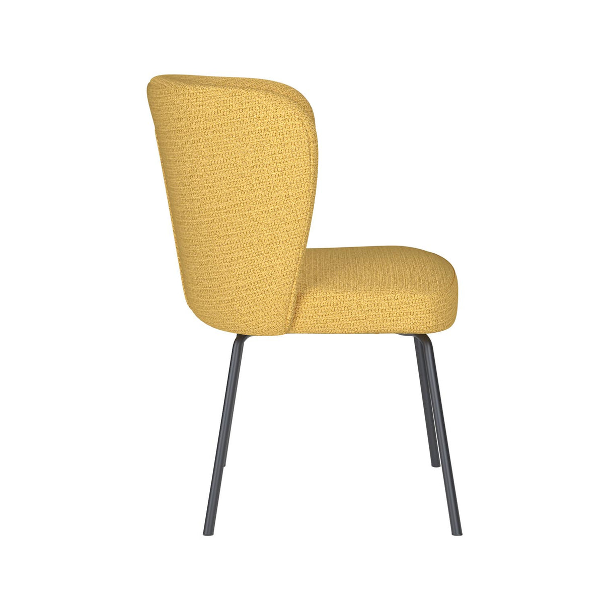 Stuhl Stan 4 Metal Legs in Gelb präsentiert im Onlineshop von KAQTU Design AG. Stuhl ist von White Label Living