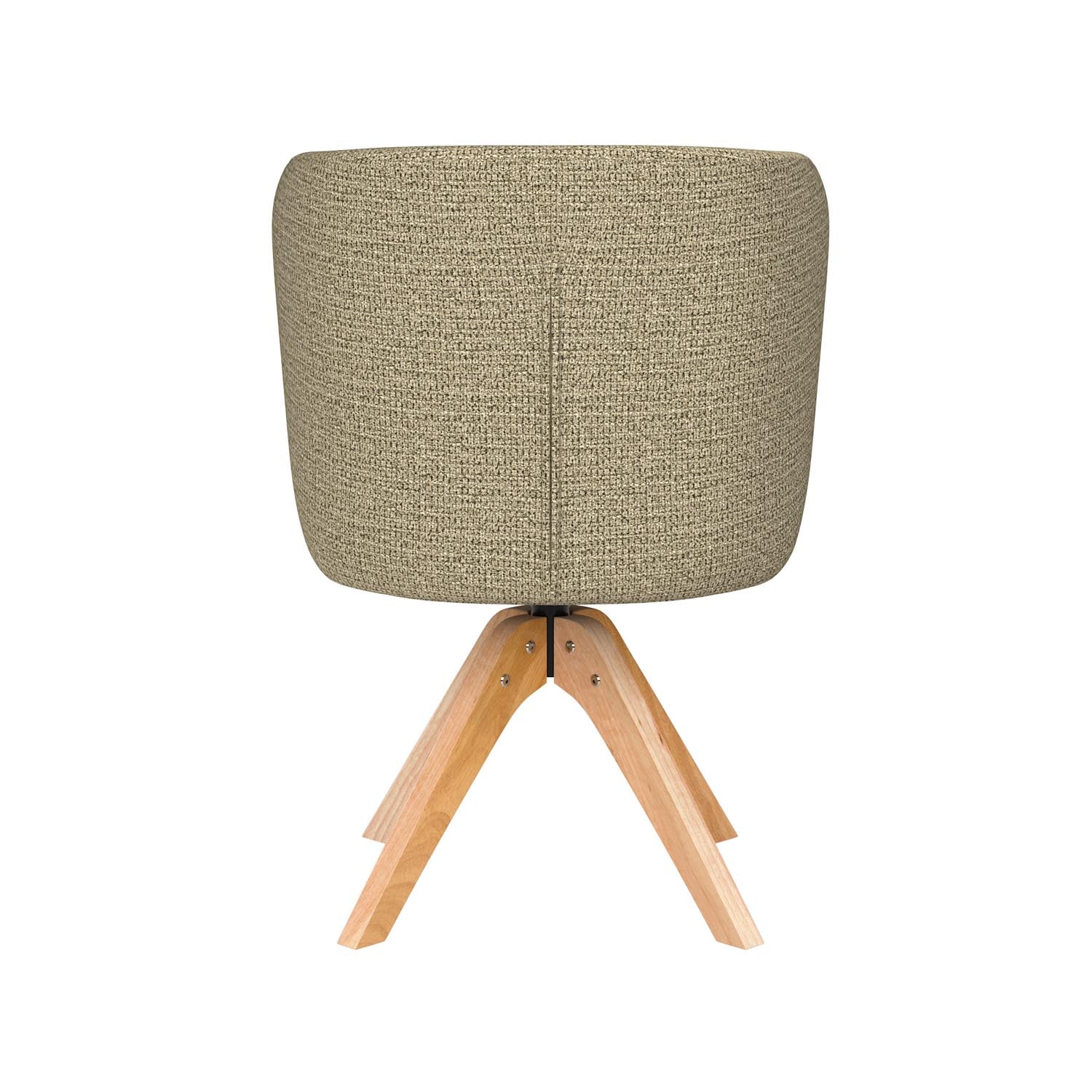 Stuhl Stan Wooden Swivel in Grün präsentiert im Onlineshop von KAQTU Design AG. Drehstuhl ist von White Label Living