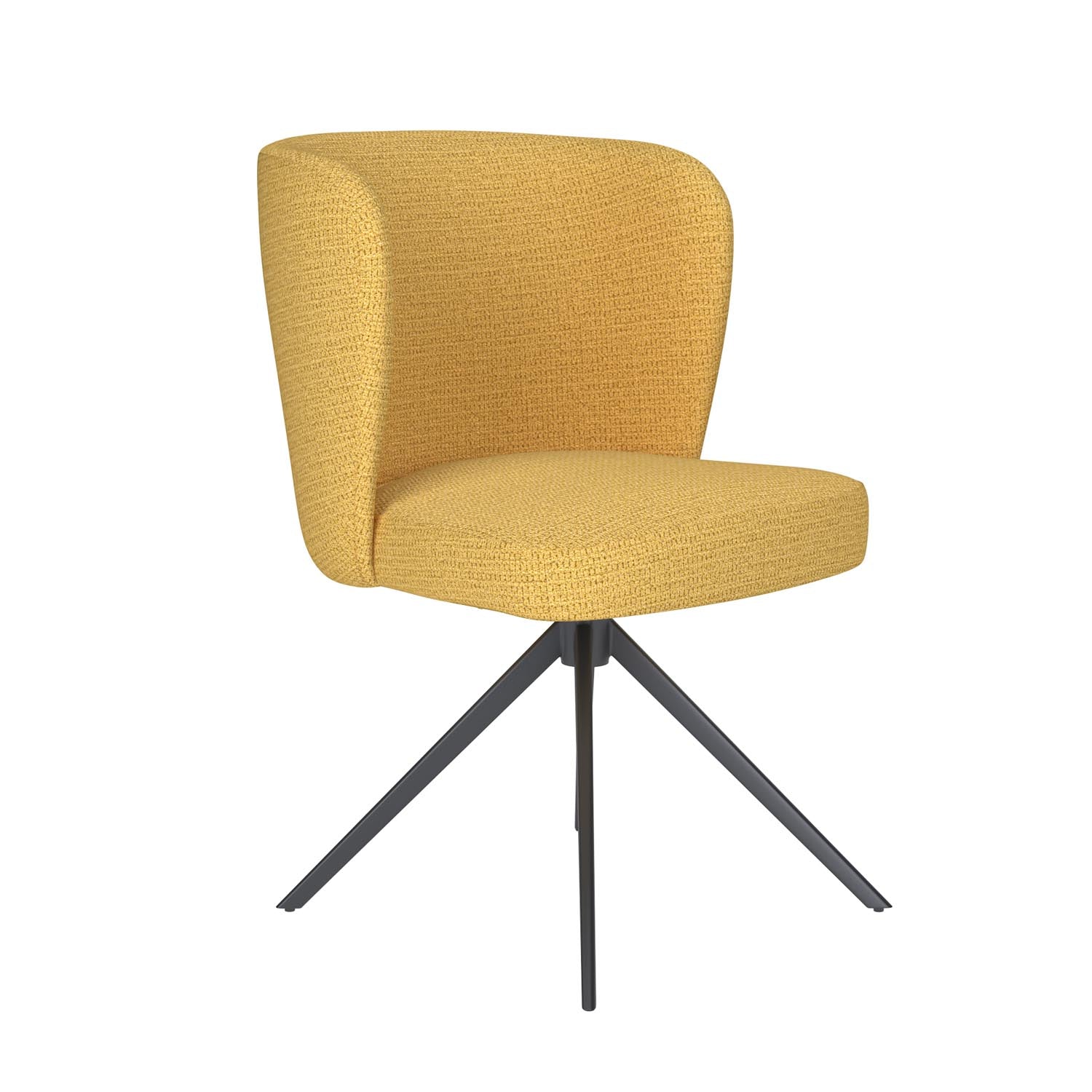 Stuhl Stan Metal Swivel in Ochre präsentiert im Onlineshop von KAQTU Design AG. Stuhl ist von White Label Living