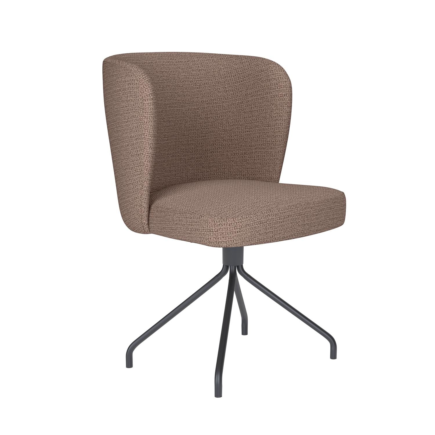 Stuhl Stan Spider Swivel in Taupe präsentiert im Onlineshop von KAQTU Design AG. Stuhl ist von White Label Living
