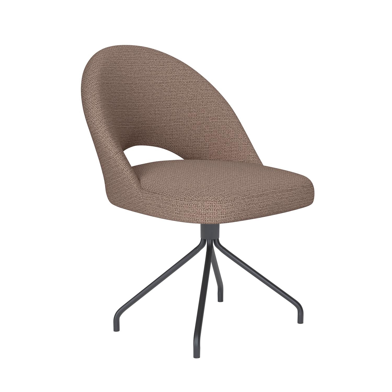 Stuhl Mick Spider Swivel in Taupe präsentiert im Onlineshop von KAQTU Design AG. Stuhl ist von White Label Living