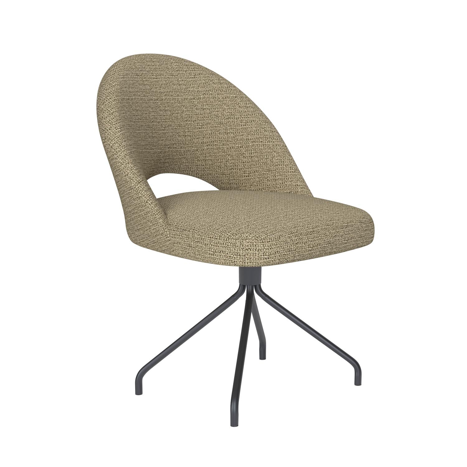 Stuhl Mick Spider Swivel in Grün präsentiert im Onlineshop von KAQTU Design AG. Stuhl ist von White Label Living