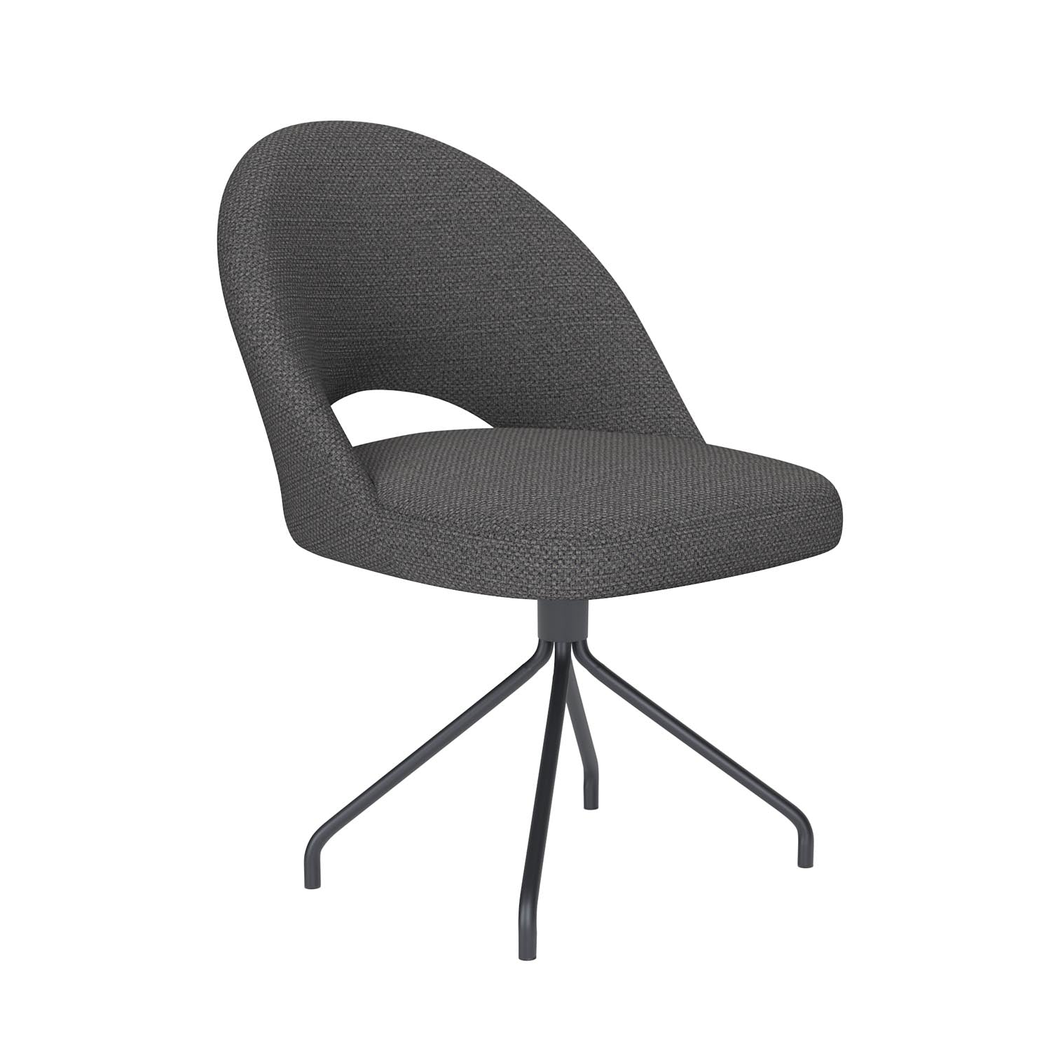 Stuhl Mick Spider Swivel in Grau präsentiert im Onlineshop von KAQTU Design AG. Stuhl ist von White Label Living