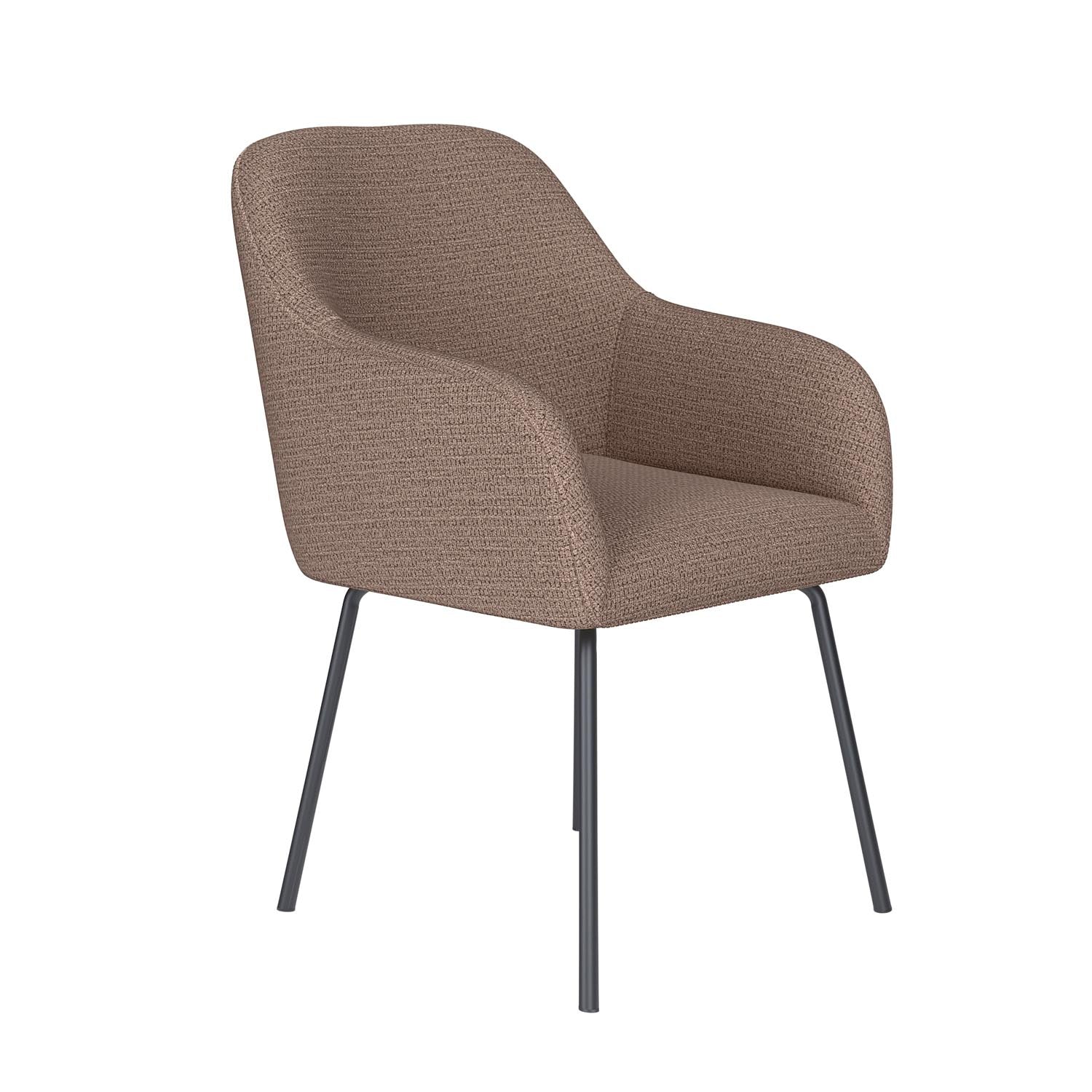 Stuhl Otis 4 Metal Legs in Taupe präsentiert im Onlineshop von KAQTU Design AG. Stuhl ist von White Label Living