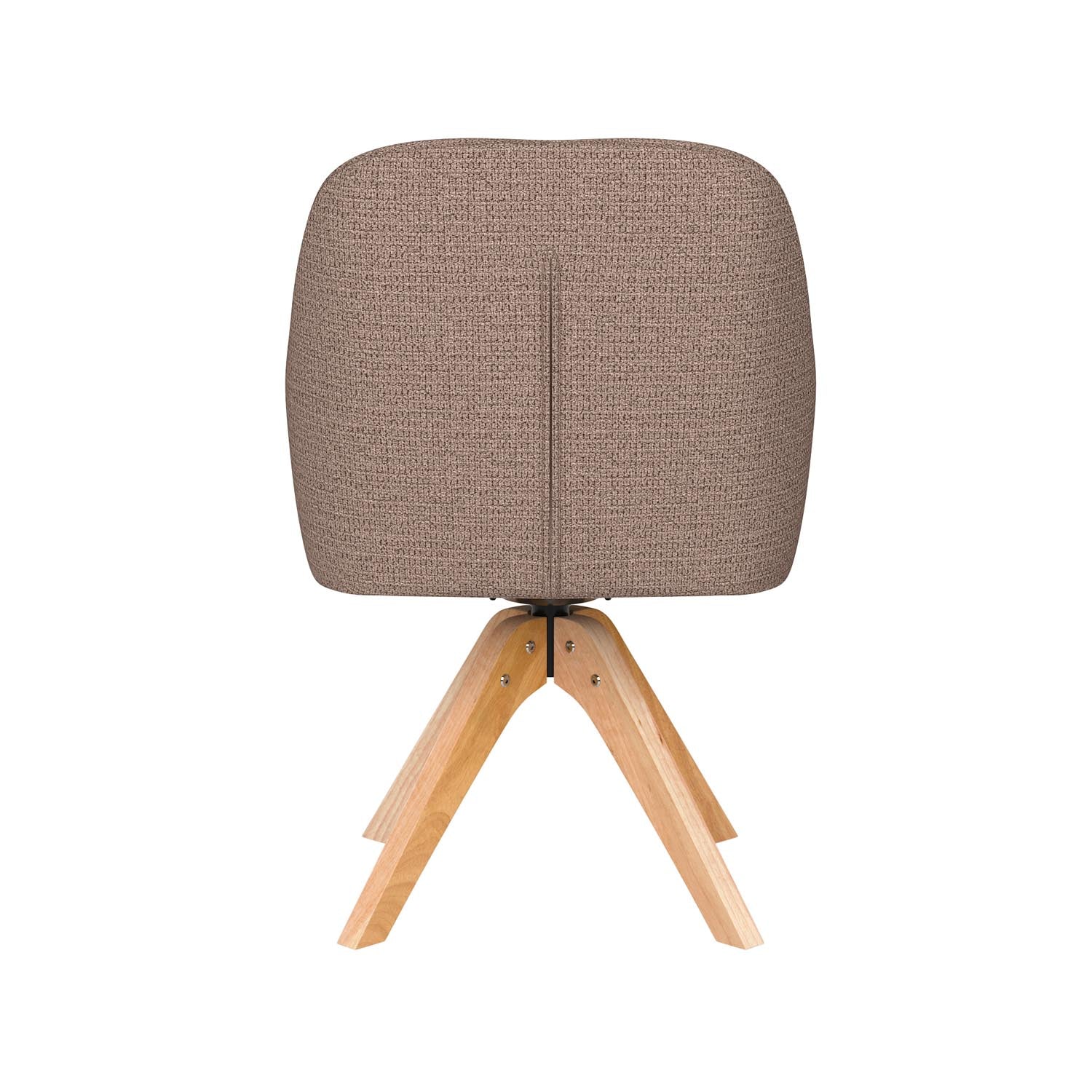 Stuhl Otis Wooden Swivel in Taupe präsentiert im Onlineshop von KAQTU Design AG. Drehstuhl ist von White Label Living