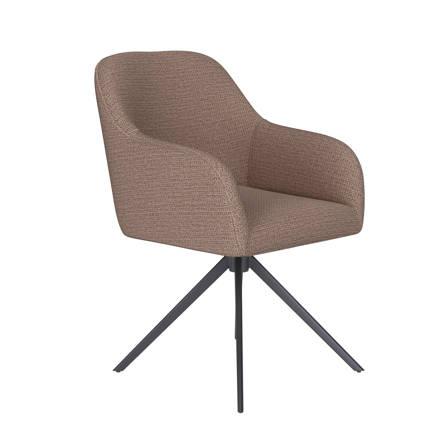 Stuhl Otis Metal Swivel in Taupe präsentiert im Onlineshop von KAQTU Design AG. Stuhl ist von White Label Living