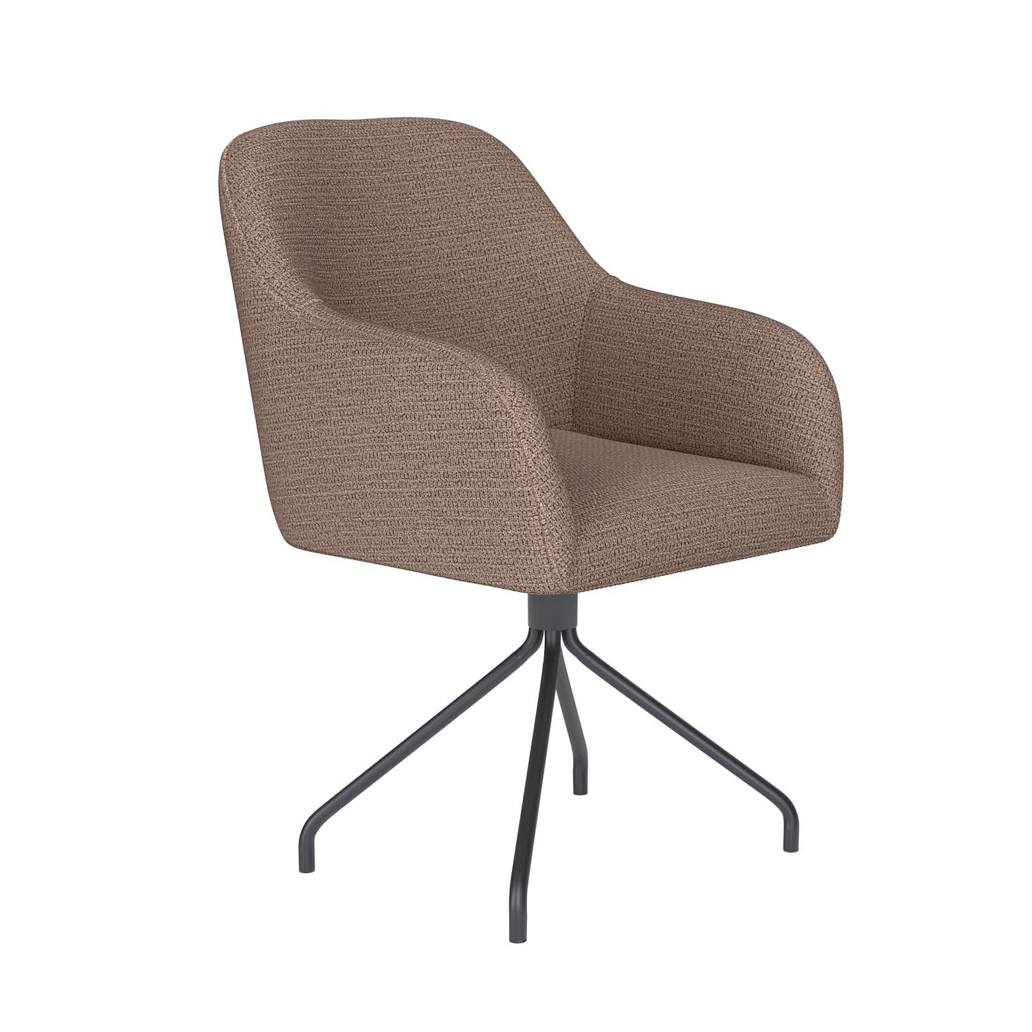 Stuhl Otis Spider Swivel in Taupe präsentiert im Onlineshop von KAQTU Design AG. Stuhl ist von White Label Living