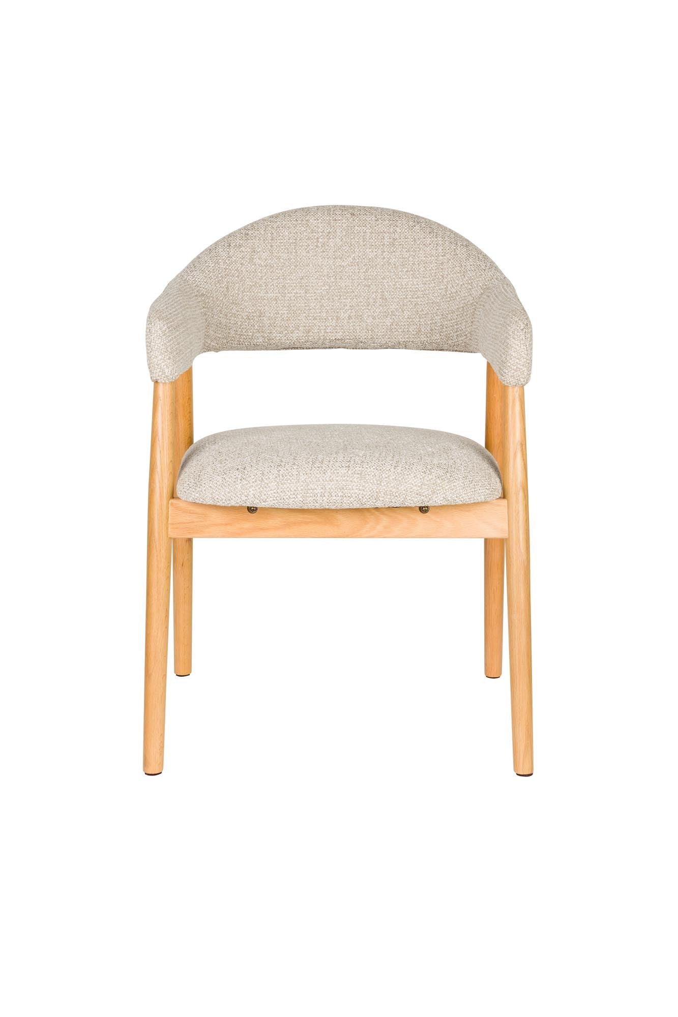 Entdecken Sie den eleganten Armlehnstuhl Indy Light Brown von White Label Living – stilvoller Komfort für Ihr Zuhause, ideal für Esszimmer und Lounges.