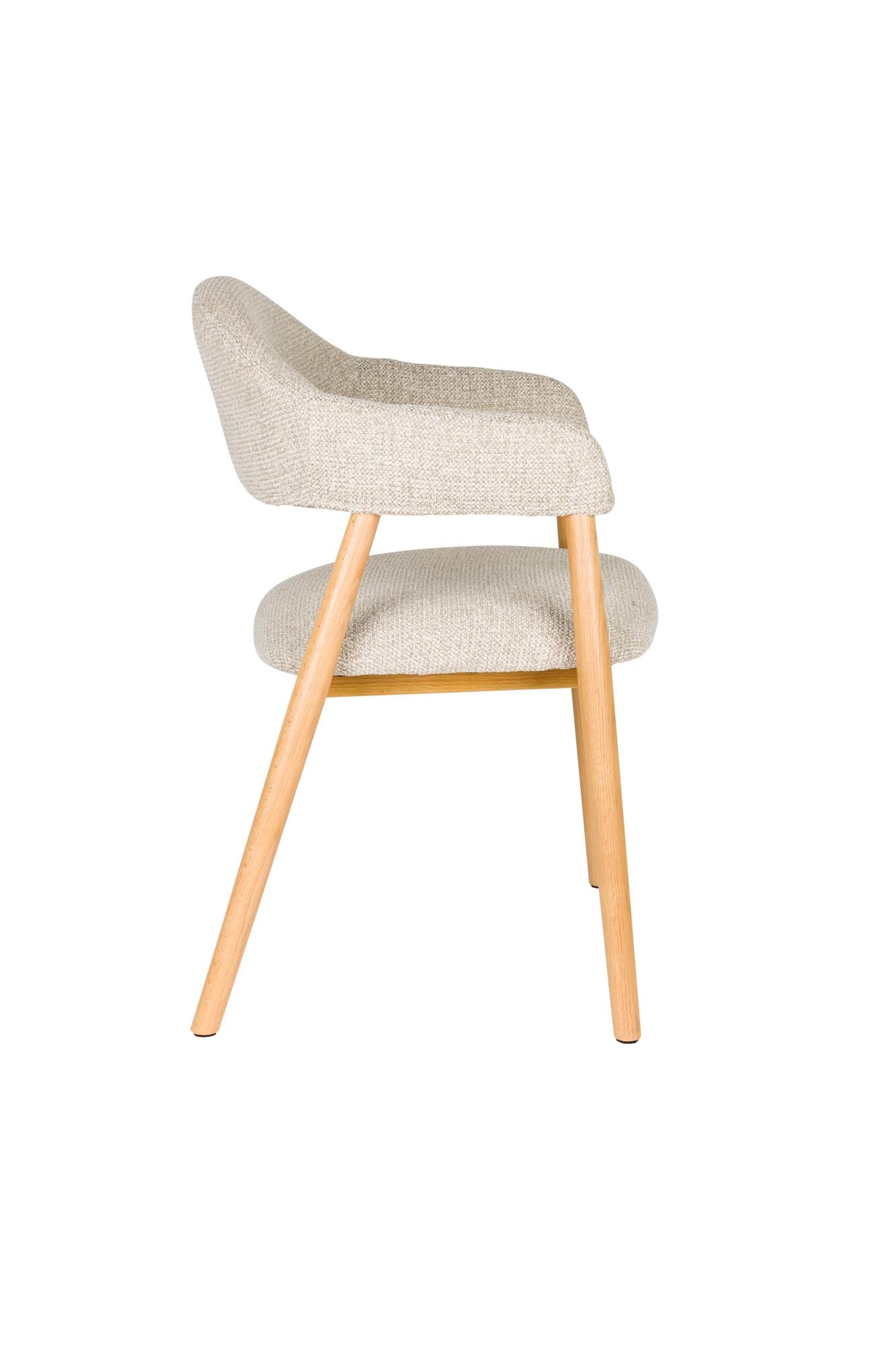 Erleben Sie den Armlehnstuhl Indy Light Brown von White Label Living – eine harmonische Verbindung aus modernem Design und höchstem Sitzkomfort für Ihr Zuhause.