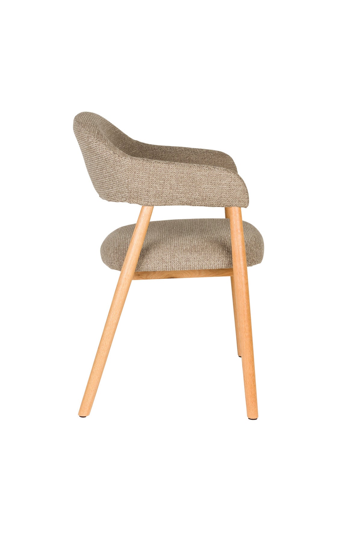 Armlehnstuhl Indy Dark Brown in Braun präsentiert im Onlineshop von KAQTU Design AG. Stuhl mit Armlehne ist von White Label Living