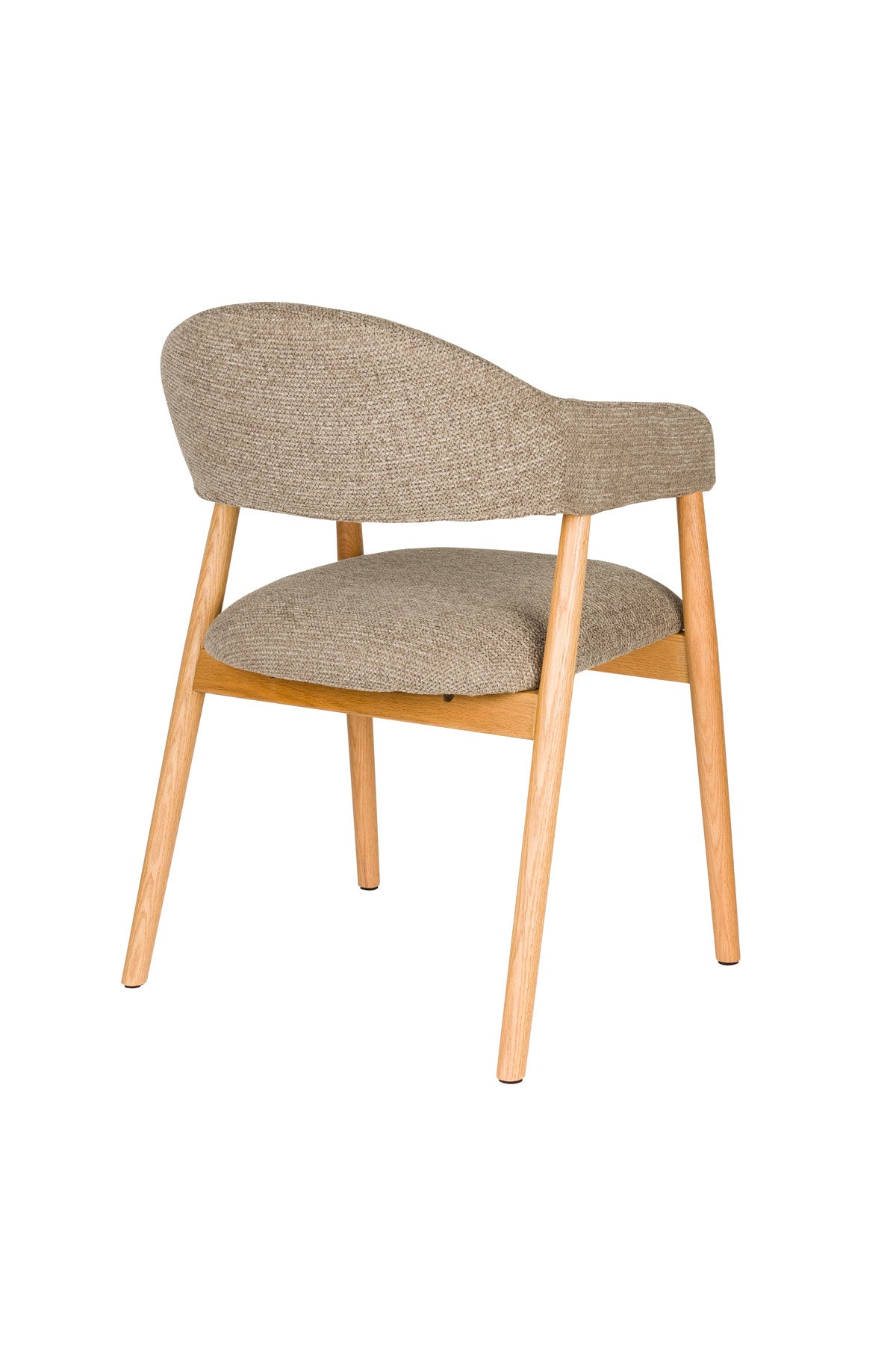 Armlehnstuhl Indy Dark Brown in Braun präsentiert im Onlineshop von KAQTU Design AG. Stuhl mit Armlehne ist von White Label Living