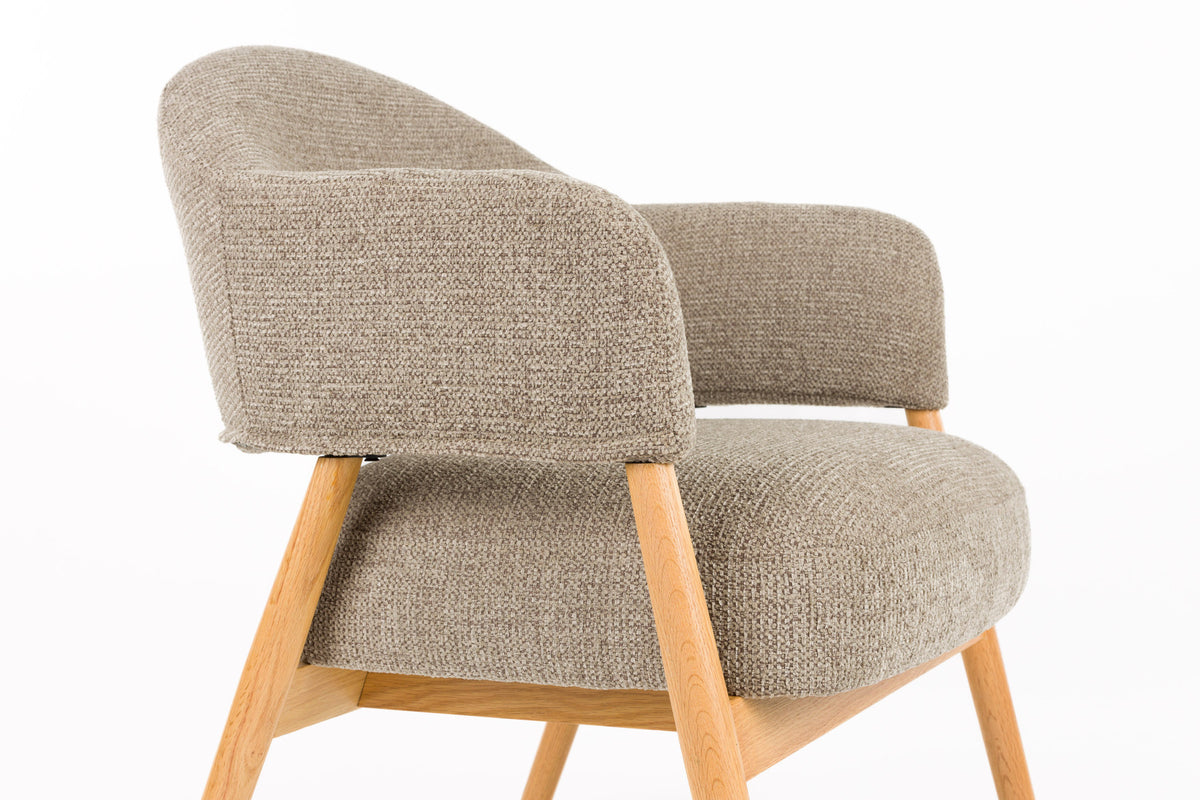 Sessel Indy Dark Brown in Braun präsentiert im Onlineshop von KAQTU Design AG. Sessel ist von White Label Living