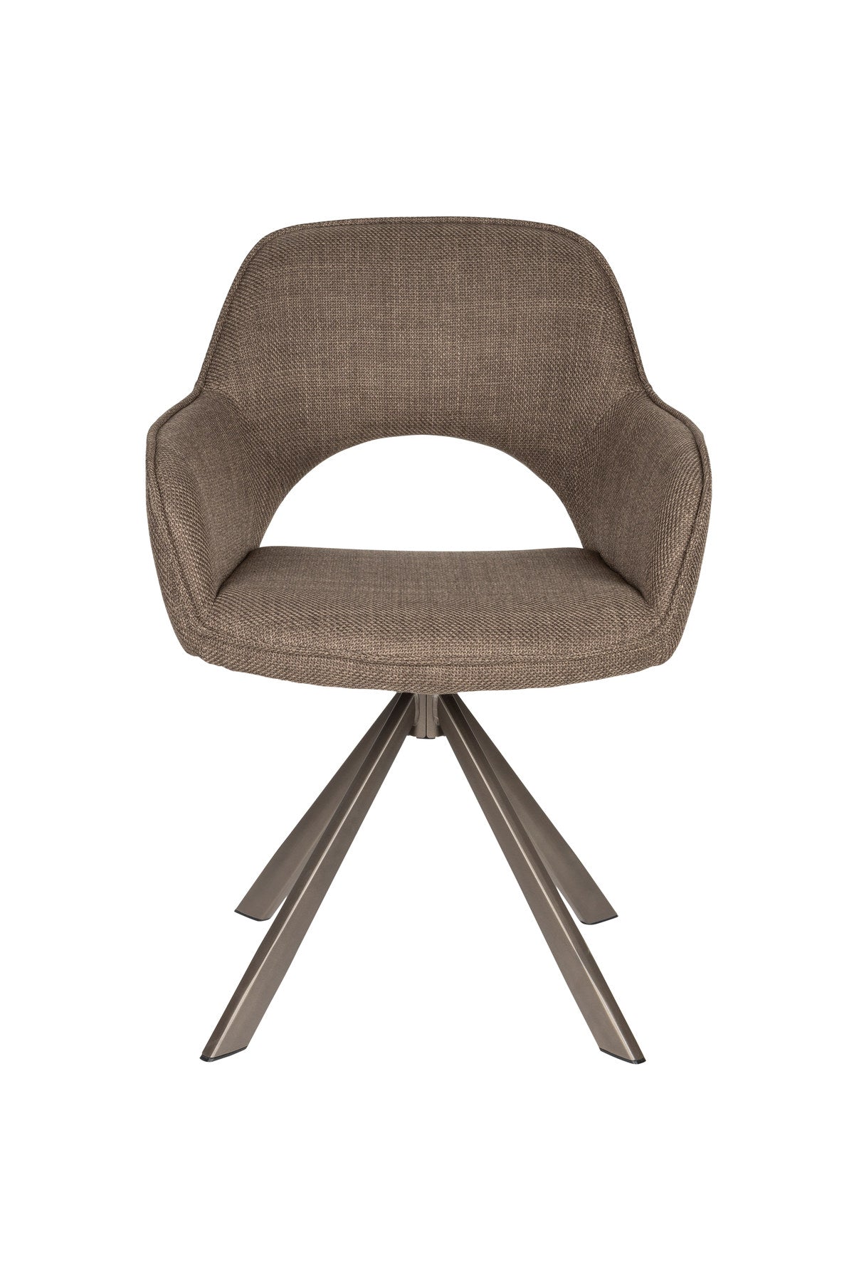 Stuhl Toye in Braun präsentiert im Onlineshop von KAQTU Design AG. Stuhl ist von White Label Living
