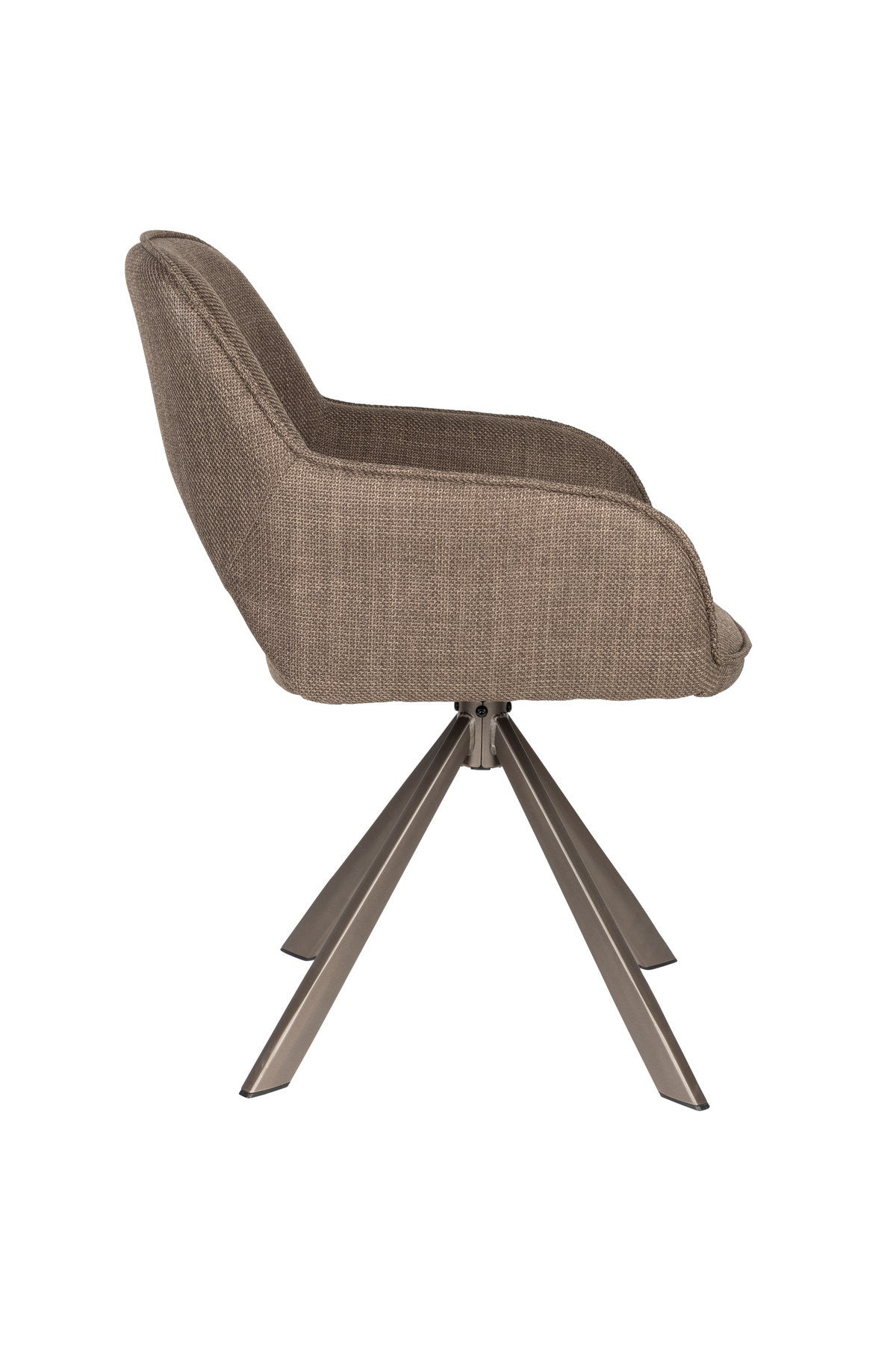 Stuhl Toye in Braun präsentiert im Onlineshop von KAQTU Design AG. Stuhl ist von White Label Living