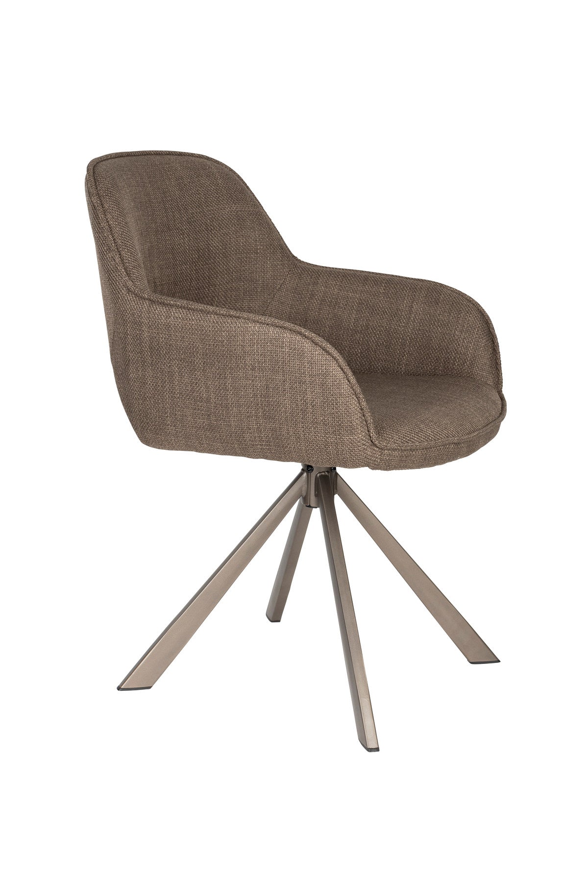Stuhl Toye in Braun präsentiert im Onlineshop von KAQTU Design AG. Stuhl ist von White Label Living