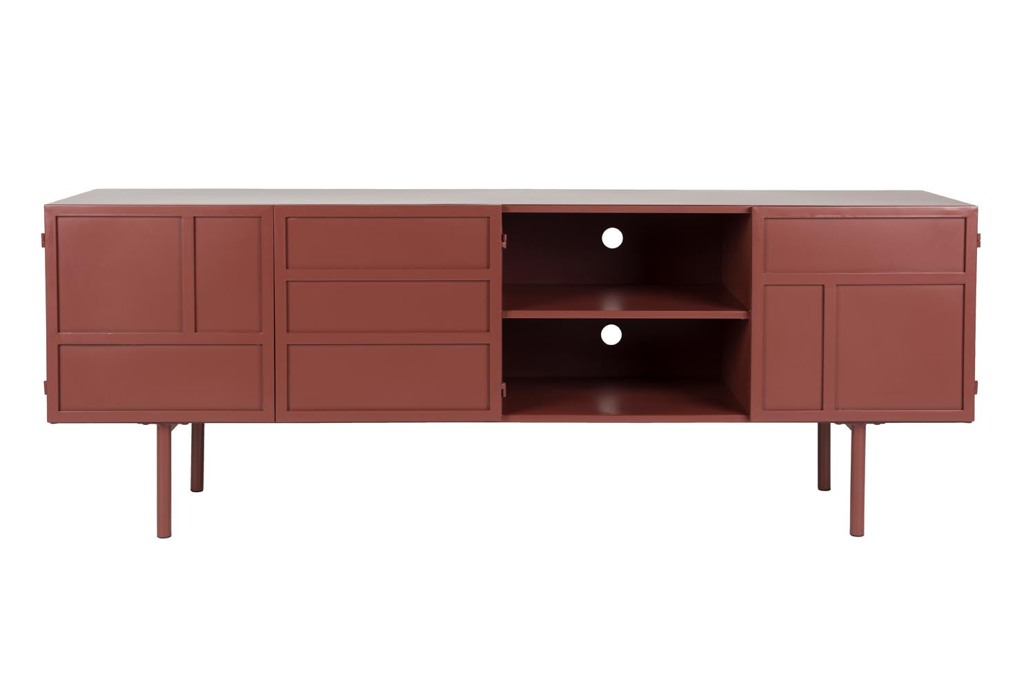 Sideboard Davis in rot präsentiert im Onlineshop von KAQTU Design AG. Sideboard ist von White Label Living