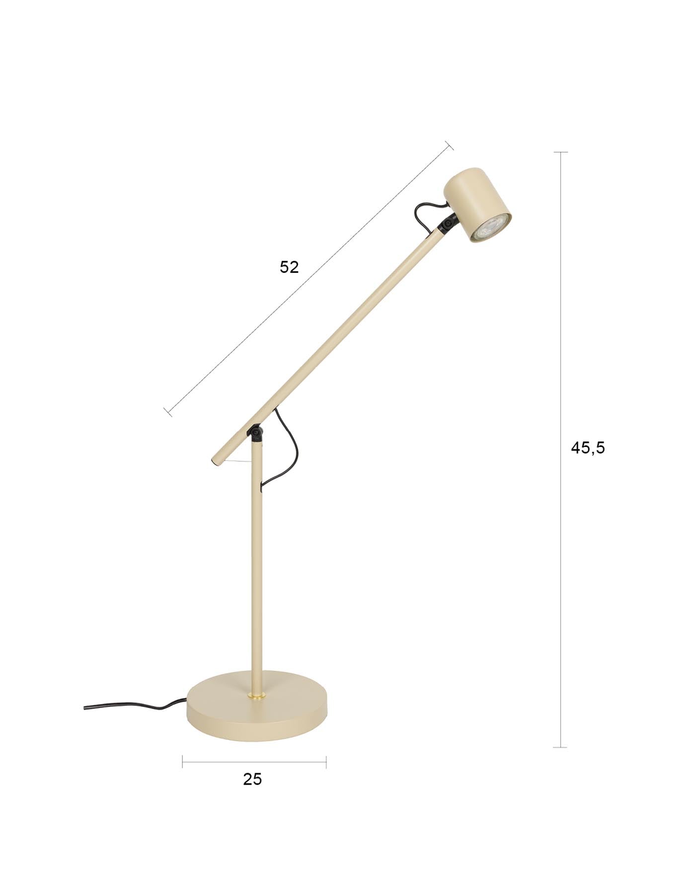 Stehlampe Aero in Beige präsentiert im Onlineshop von KAQTU Design AG. Stehleuchte ist von White Label Living