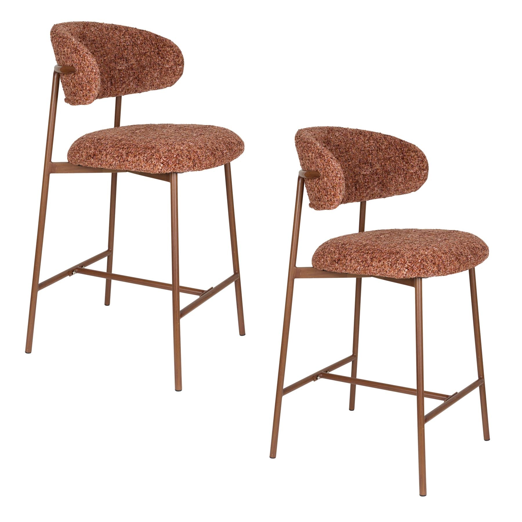 Barhocker Claes in Rot präsentiert im Onlineshop von KAQTU Design AG. Barhocker ist von White Label Living