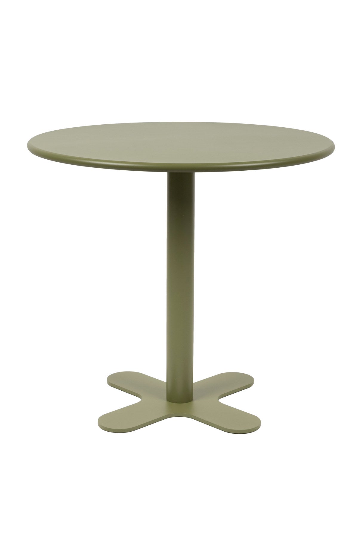 Bistro Tisch Sanjay Outdoor, quadratischer Hochtisch aus Metall mit matter Pulverbeschichtung
