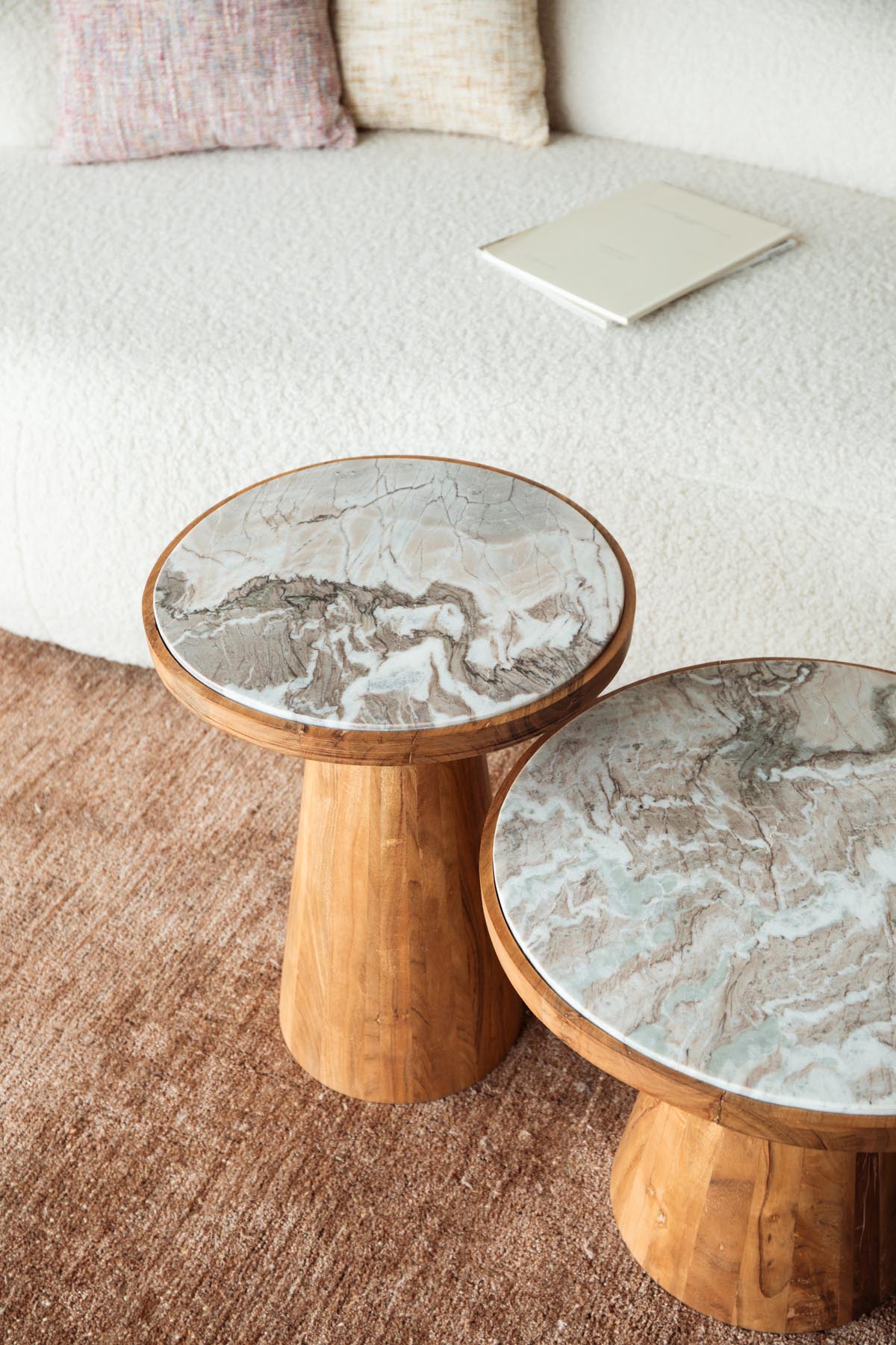 Beistelltisch Mees in Braun präsentiert im Onlineshop von KAQTU Design AG. Beistelltisch ist von White Label Living