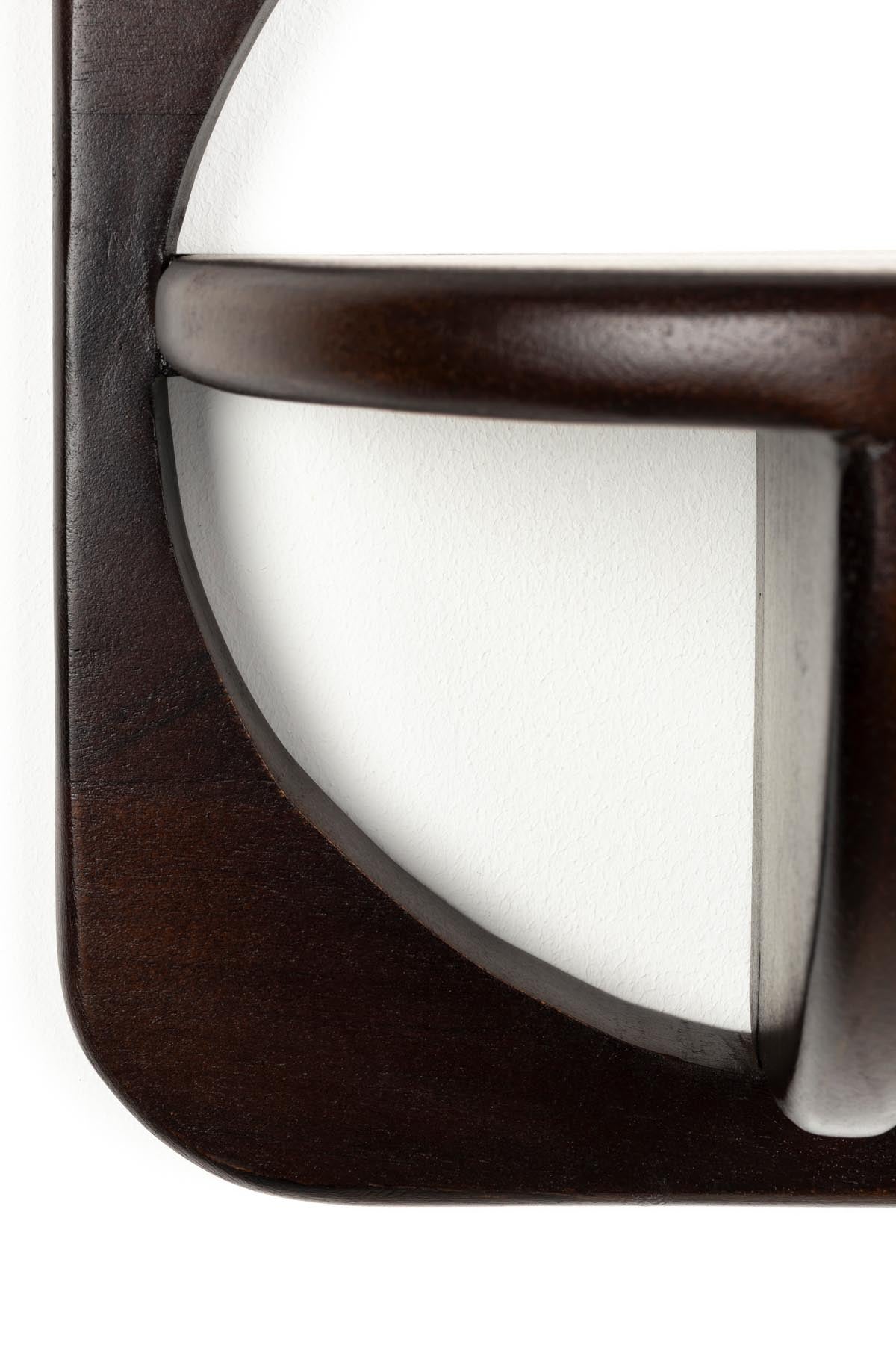 Wandregal Ollie in Braun präsentiert im Onlineshop von KAQTU Design AG. Wandregal ist von White Label Living