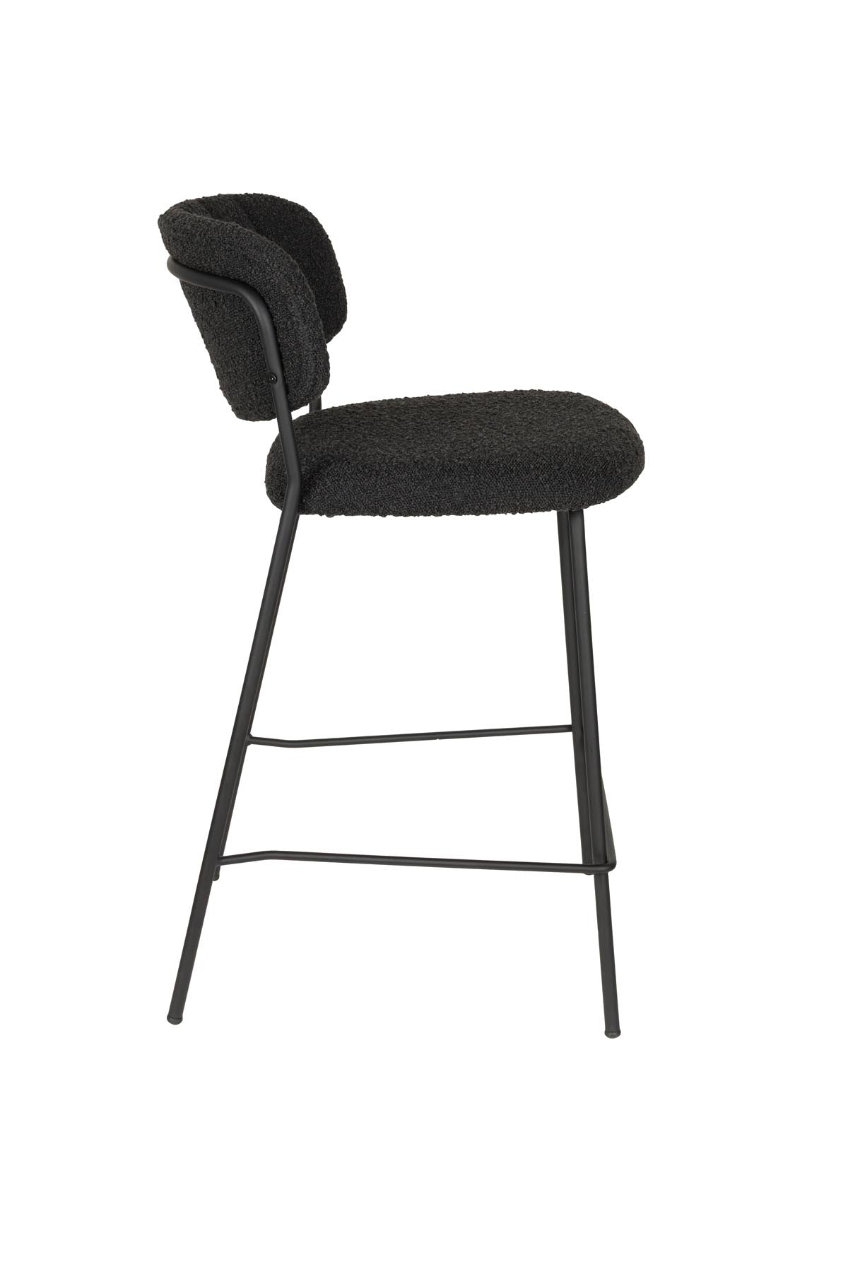 Hocker Jolienn in Schwarz präsentiert im Onlineshop von KAQTU Design AG. Barstuhl ist von White Label Living