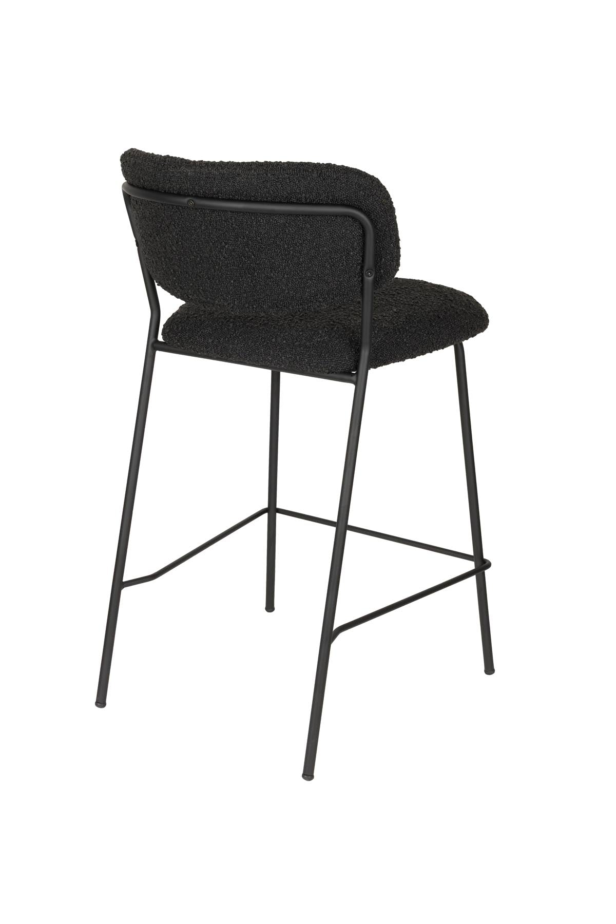 Hocker Jolienn in Schwarz präsentiert im Onlineshop von KAQTU Design AG. Barstuhl ist von White Label Living