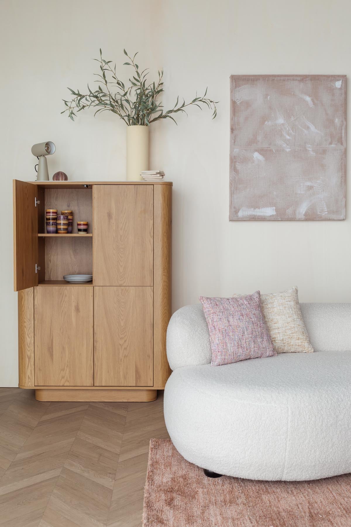 Cabinet Almira in Natur präsentiert im Onlineshop von KAQTU Design AG. Cabinet ist von White Label Living
