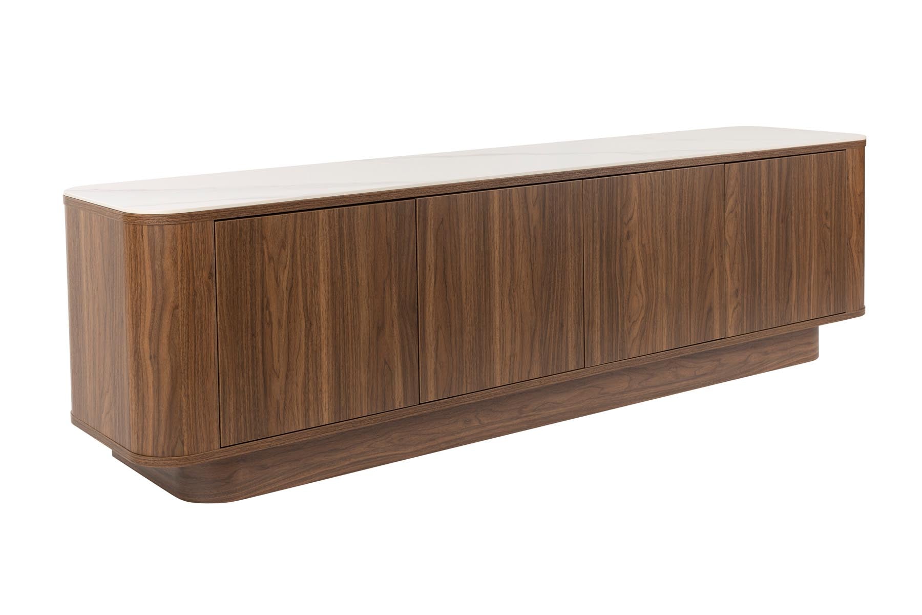 Sideboard Low Almira in Braun präsentiert im Onlineshop von KAQTU Design AG. Sideboards ist von White Label Living