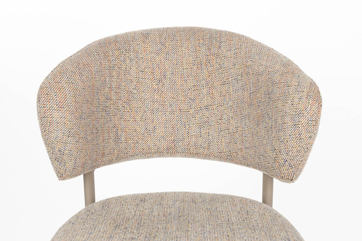 Stuhl Jasmine in beige präsentiert im Onlineshop von KAQTU Design AG. Stuhl ist von White Label Living