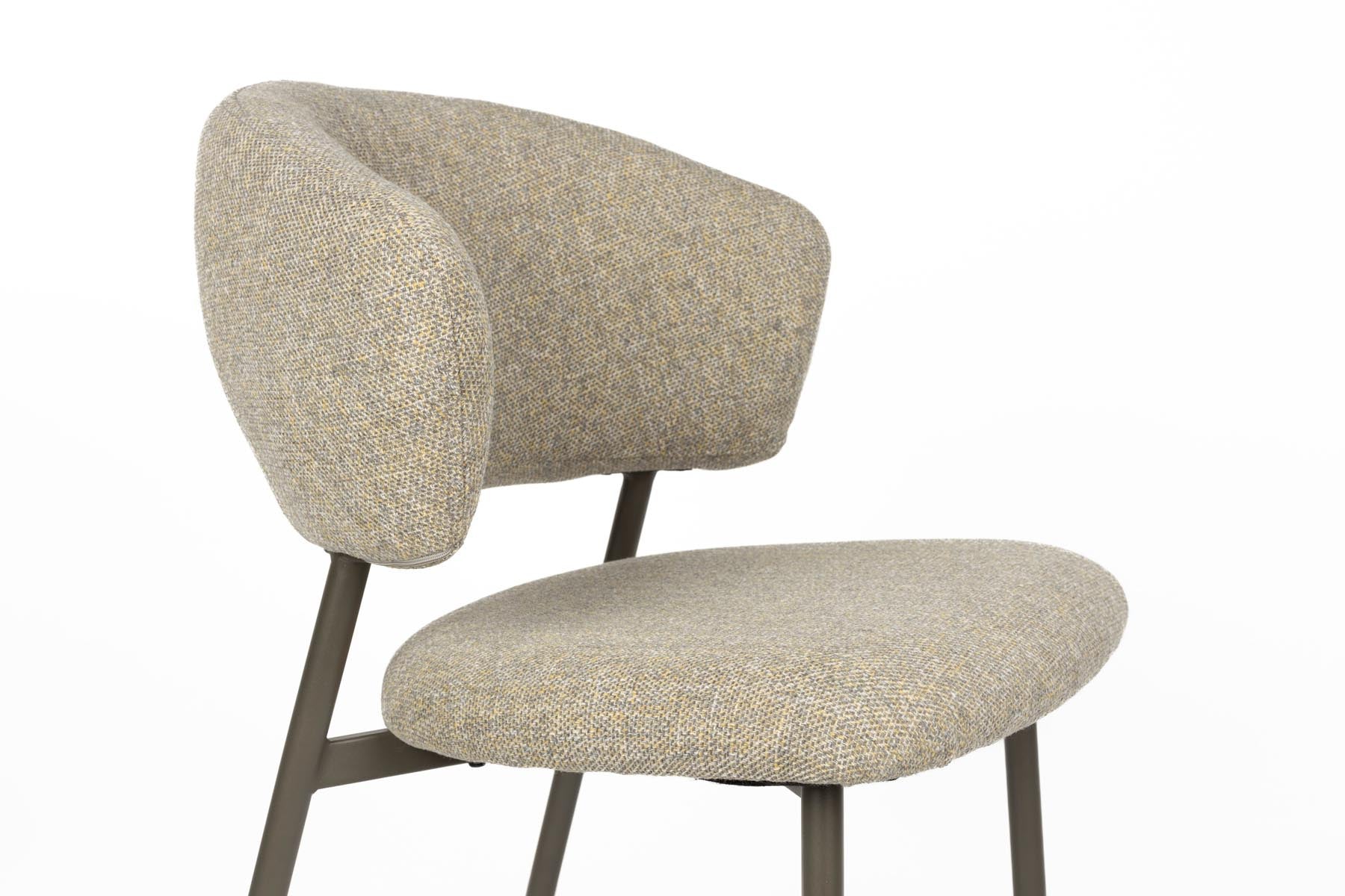 Stuhl Jasmine in Grün präsentiert im Onlineshop von KAQTU Design AG. Stuhl ist von White Label Living
