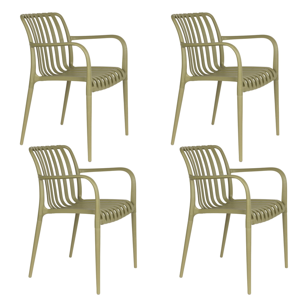 Gartenstuhl Amae in Grün präsentiert im Onlineshop von KAQTU Design AG. Gartenstuhl ist von White Label Living