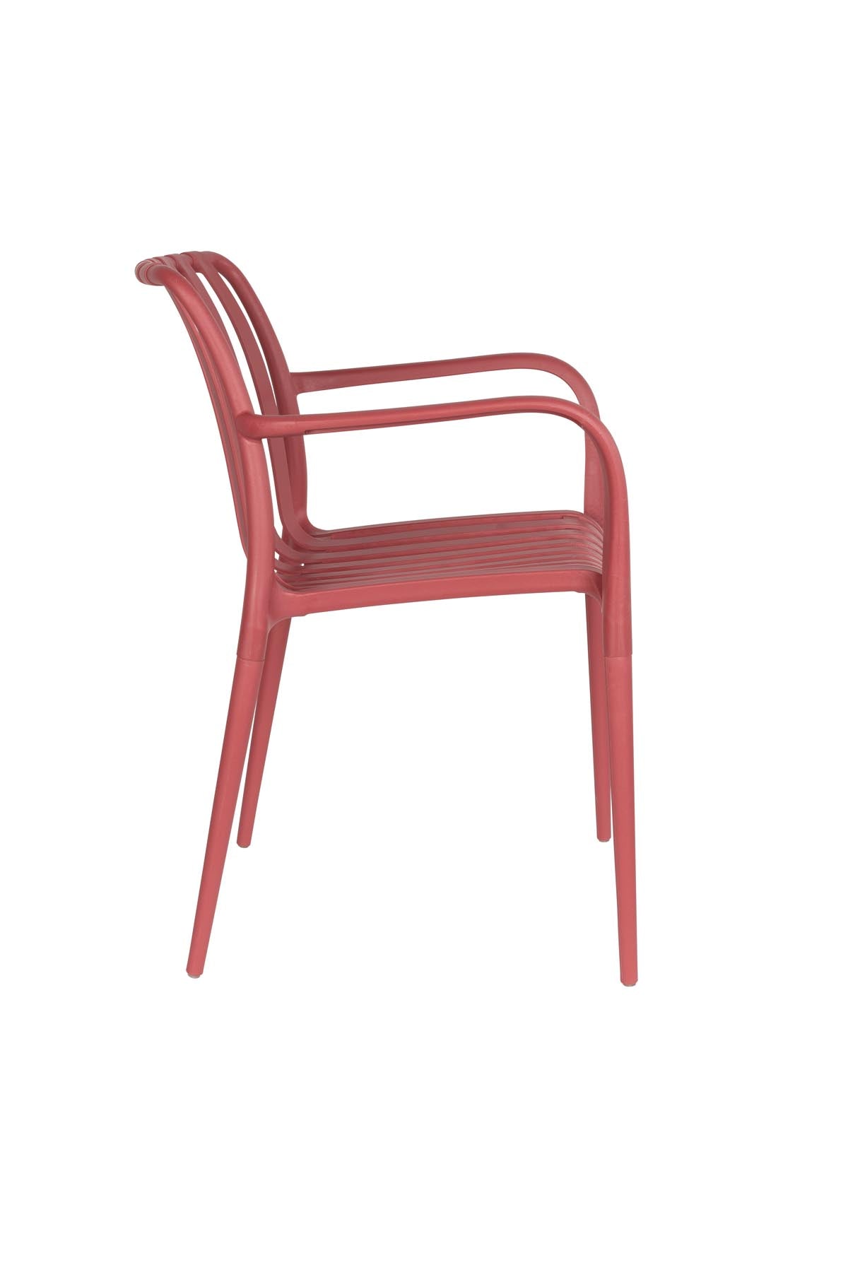 Gartenstuhl Amae in Rot präsentiert im Onlineshop von KAQTU Design AG. Gartenstuhl ist von White Label Living