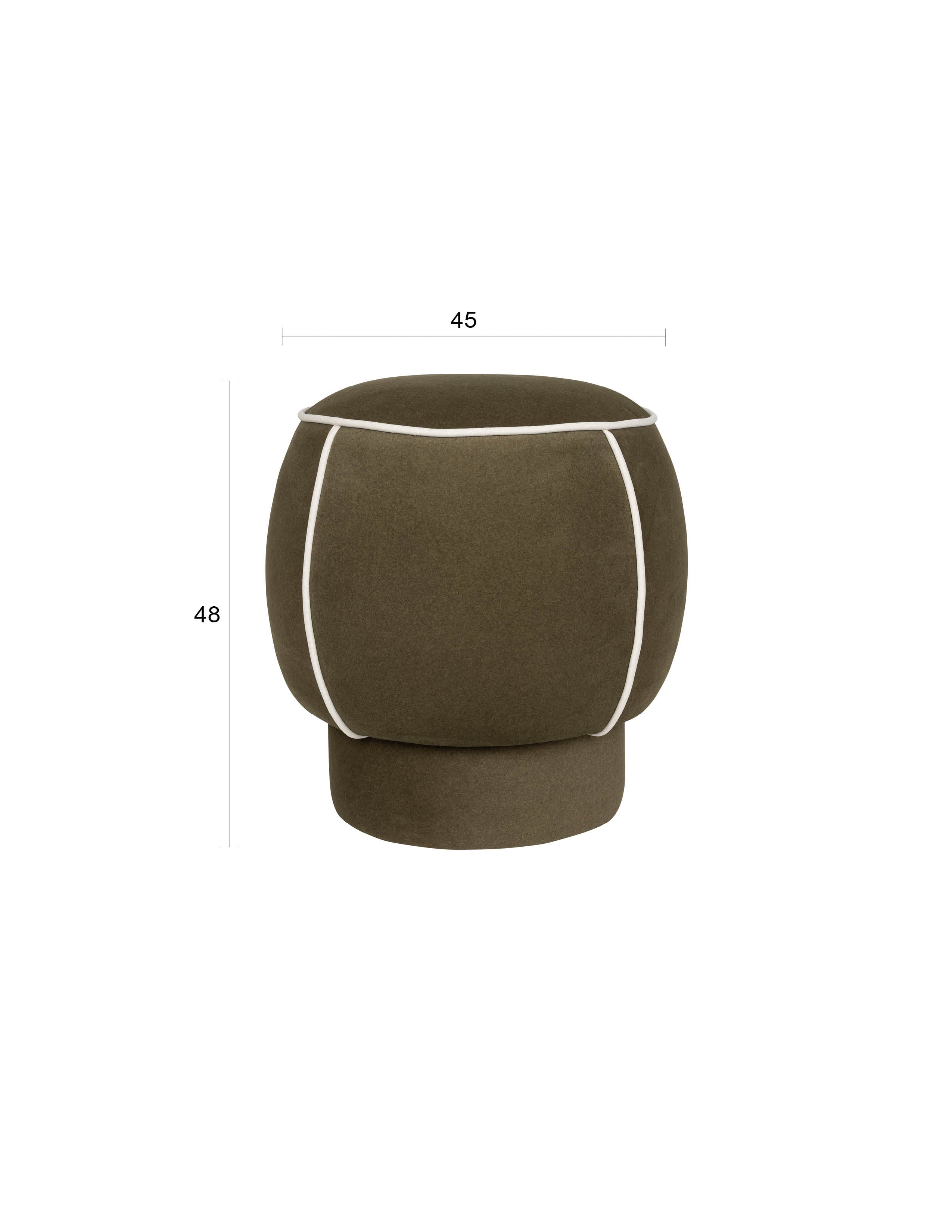 Hocker Marina in Grün präsentiert im Onlineshop von KAQTU Design AG. Hocker ist von White Label Living